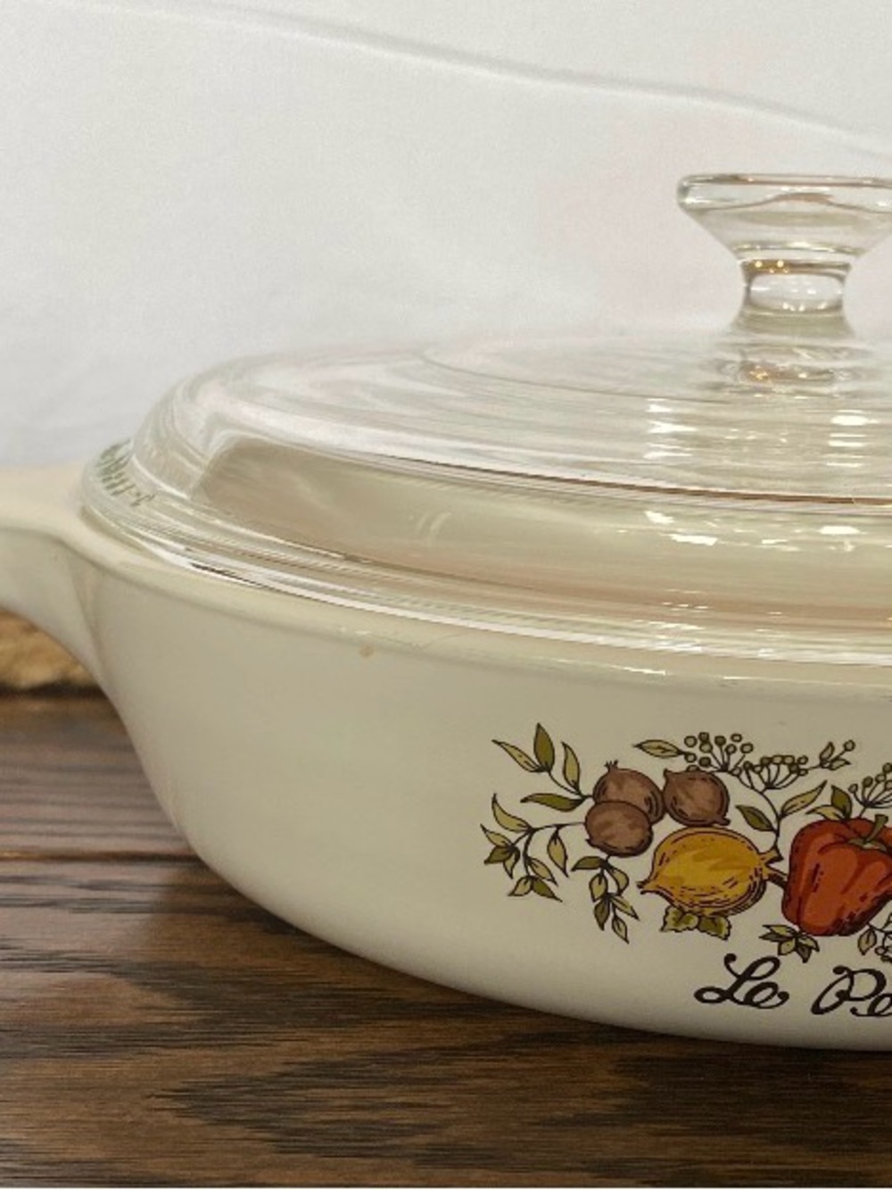 Vintage Corning Ware Spice of Life Casserole Set w/ Pyrex Glass Lids – 4 Pieces - Picture 4 of 13